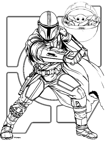 Mandalorian Ausmalbilder 34