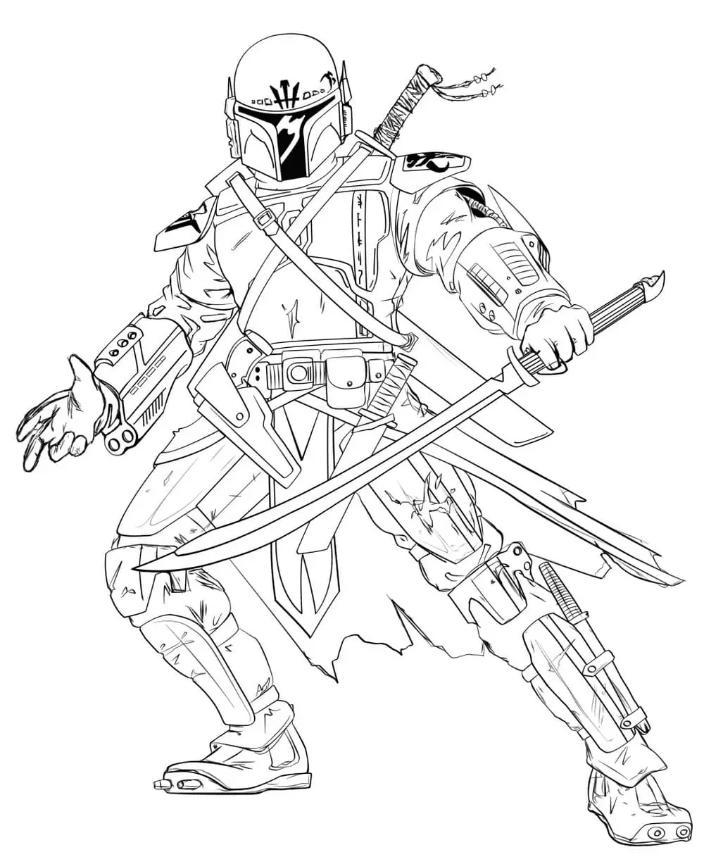 Mandalorian Ausmalbilder 41
