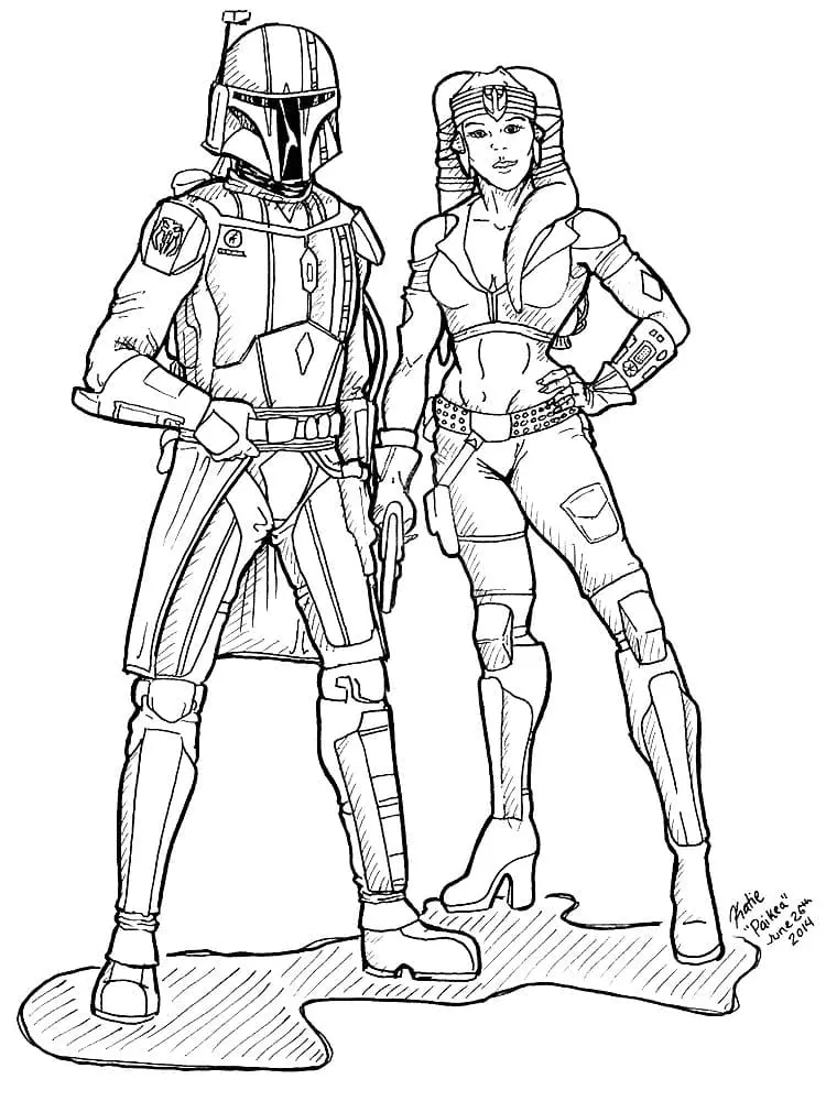 Mandalorian Ausmalbilder 42
