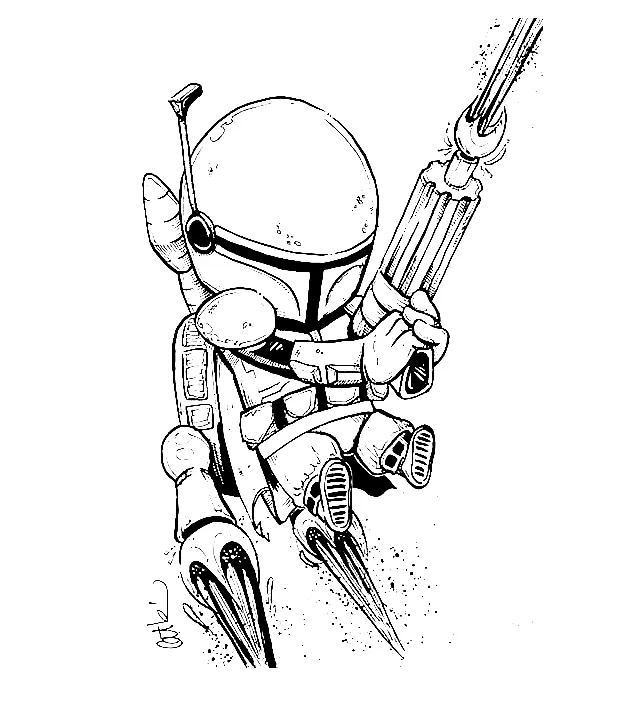 Mandalorian Ausmalbilder 44