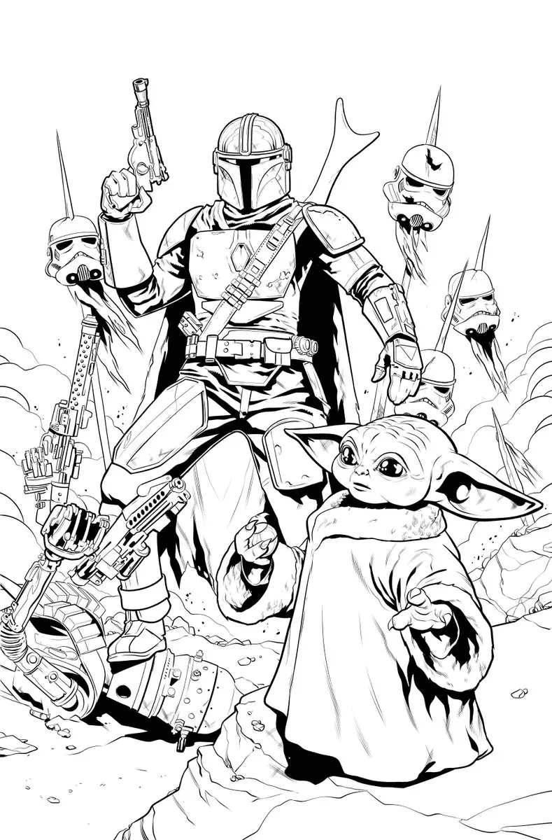 Mandalorian Ausmalbilder 8