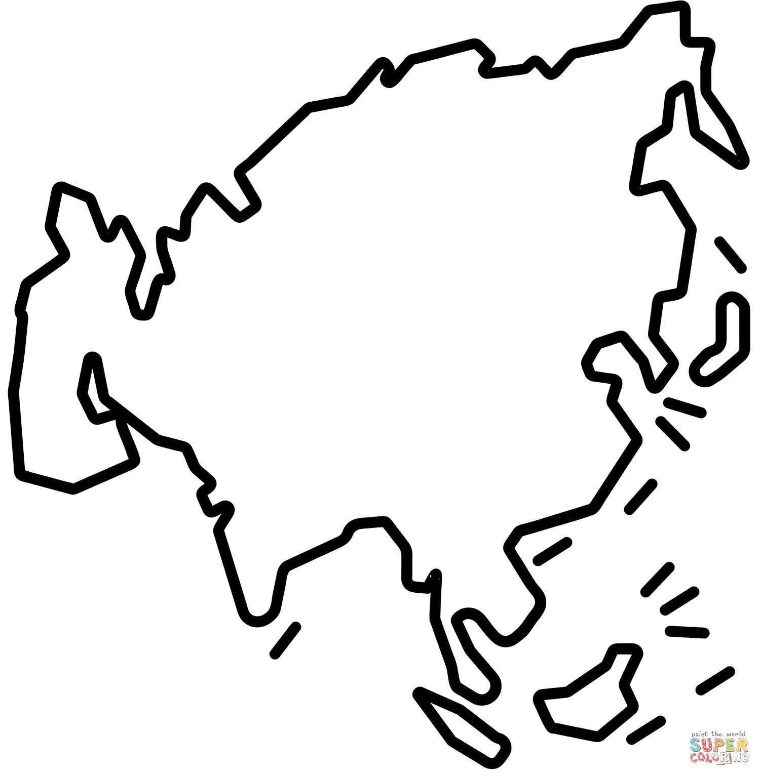 Maps coloring pages 10