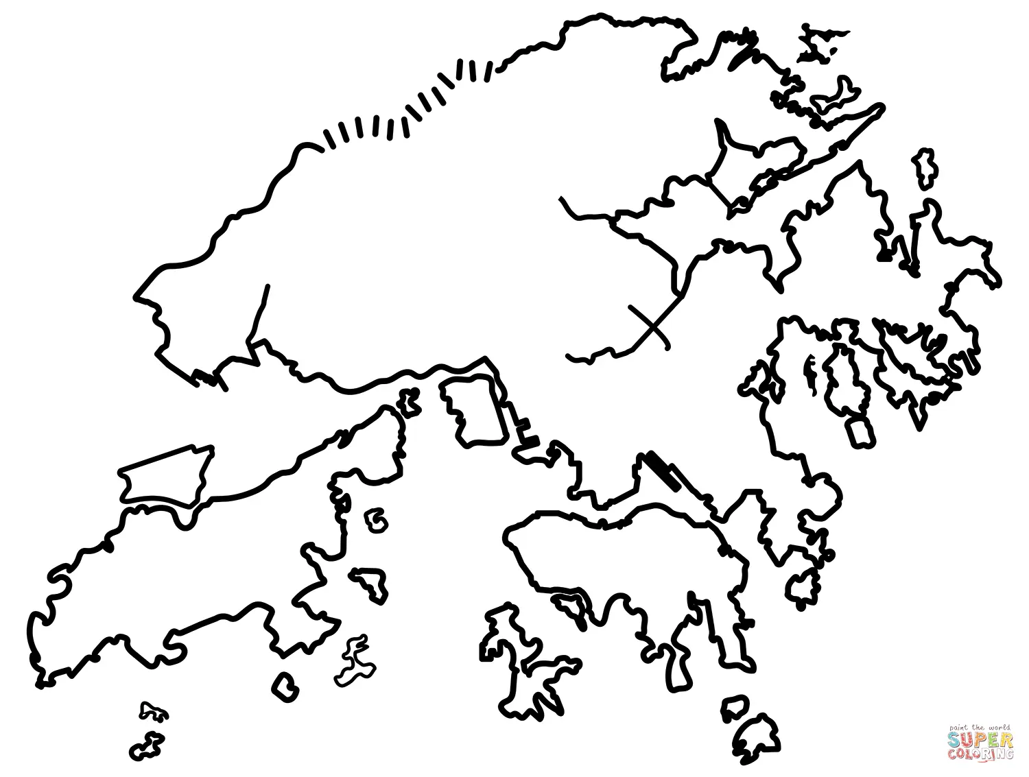 Maps coloring pages 13