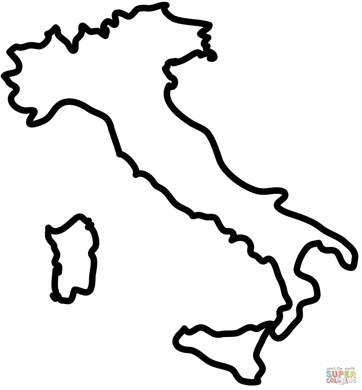 Maps coloring pages 5