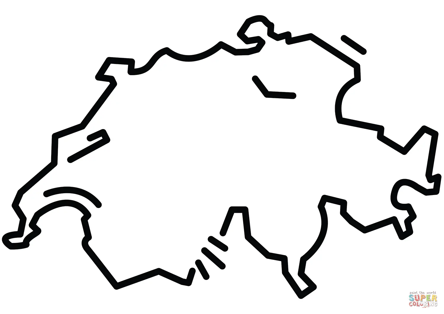 Maps coloring pages 6