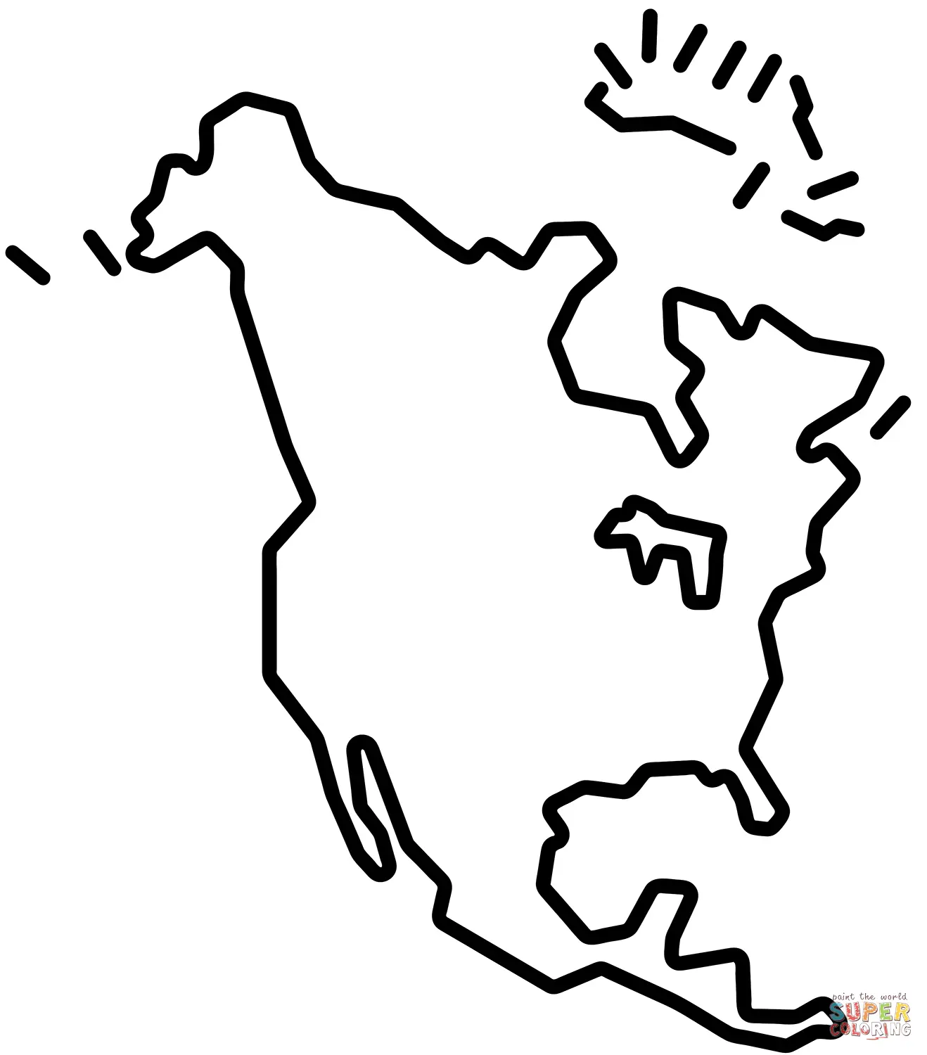 Maps coloring pages 7