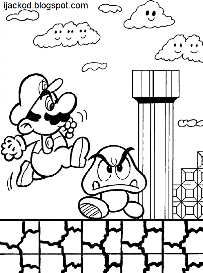 Desenhos de Mario and Luigi Para Colorir 12