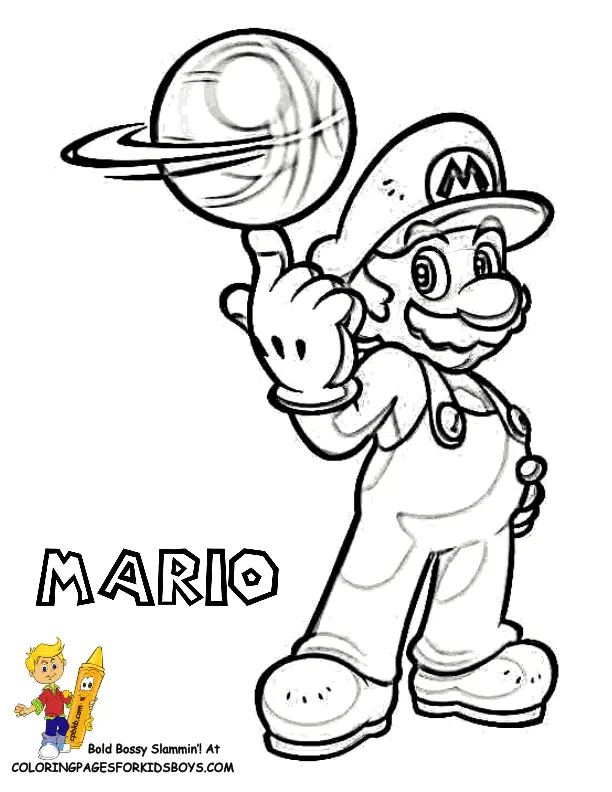 Desenhos de Mario and Luigi Para Colorir 19