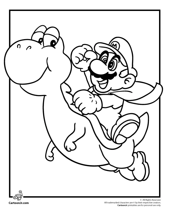 Desenhos de Mario and Luigi Para Colorir 22