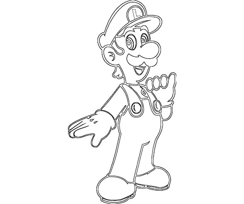 Desenhos de Mario and Luigi Para Colorir 24