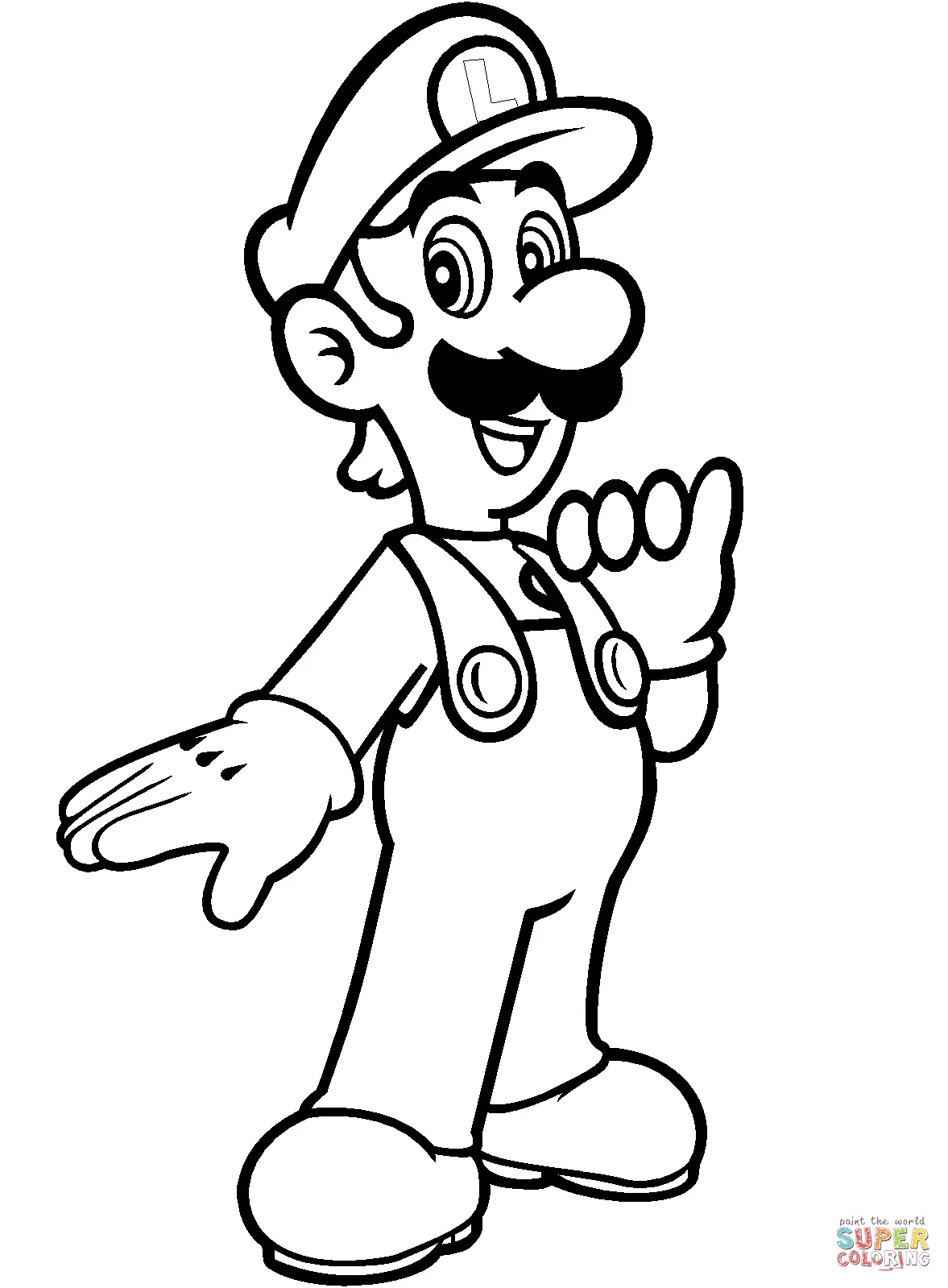 Desenhos de Mario and Luigi Para Colorir 37