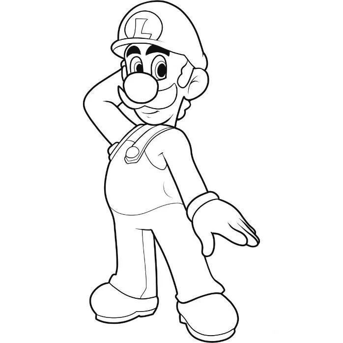 Desenhos de Mario and Luigi Para Colorir 5
