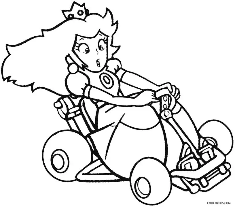Desenhos de Mario Kart Para Colorir 4