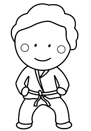 Martial Arts Coloring Pages 19
