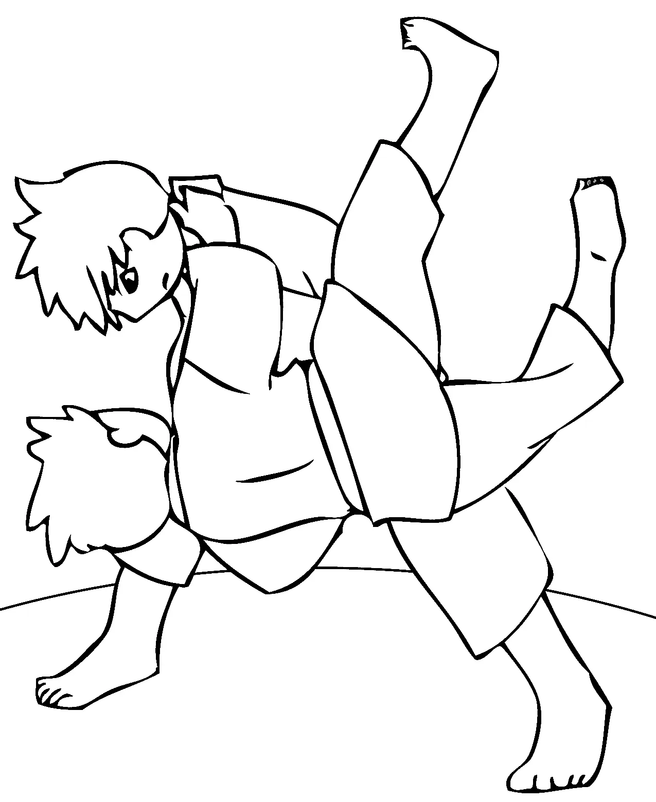 Artes Marciales Para Colorear 30