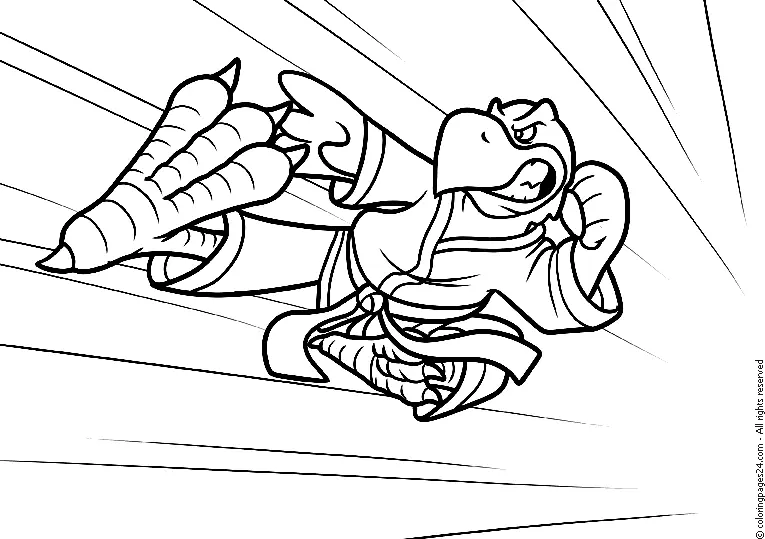 Martial Arts Coloring Pages 47