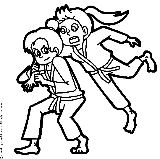 Artes Marciales Para Colorear 54
