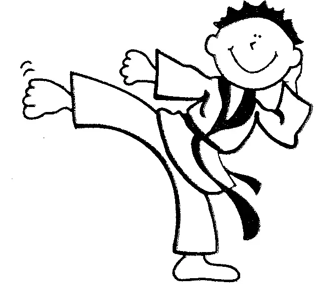 Artes Marciales Para Colorear 59
