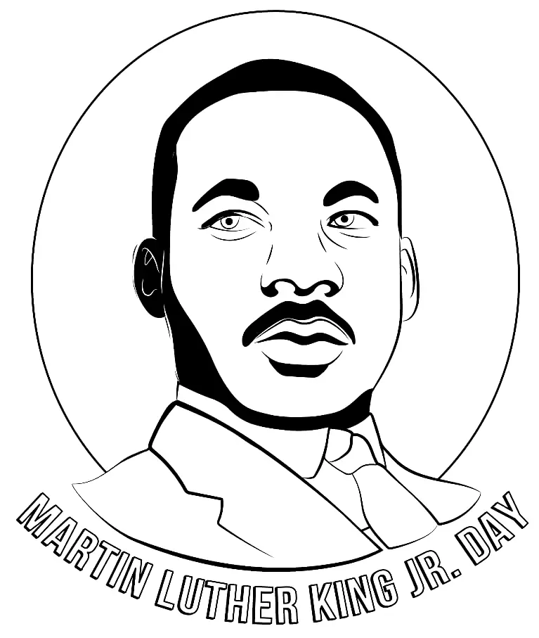 Martin Luther King Jr Coloring Pages
