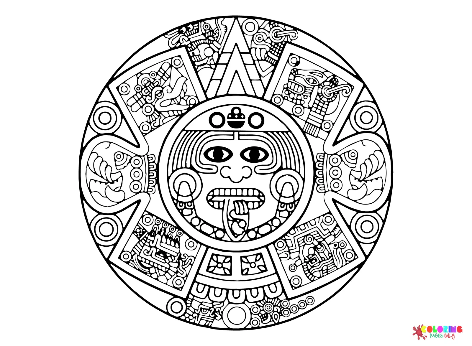 Maya civilization Coloring Pages 12