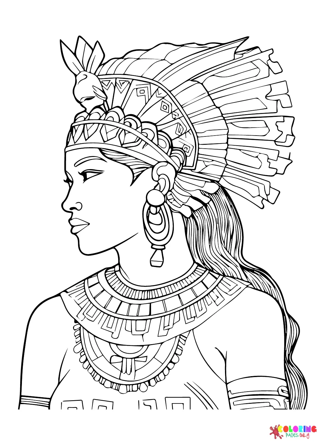 Maya civilization Coloring Pages 5
