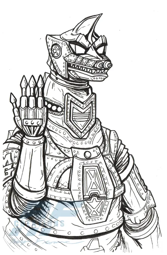 Mechagodzilla Para Colorear 15