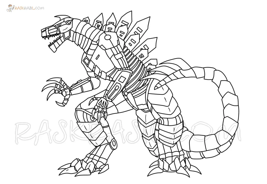 Mechagodzilla Para Colorear 2