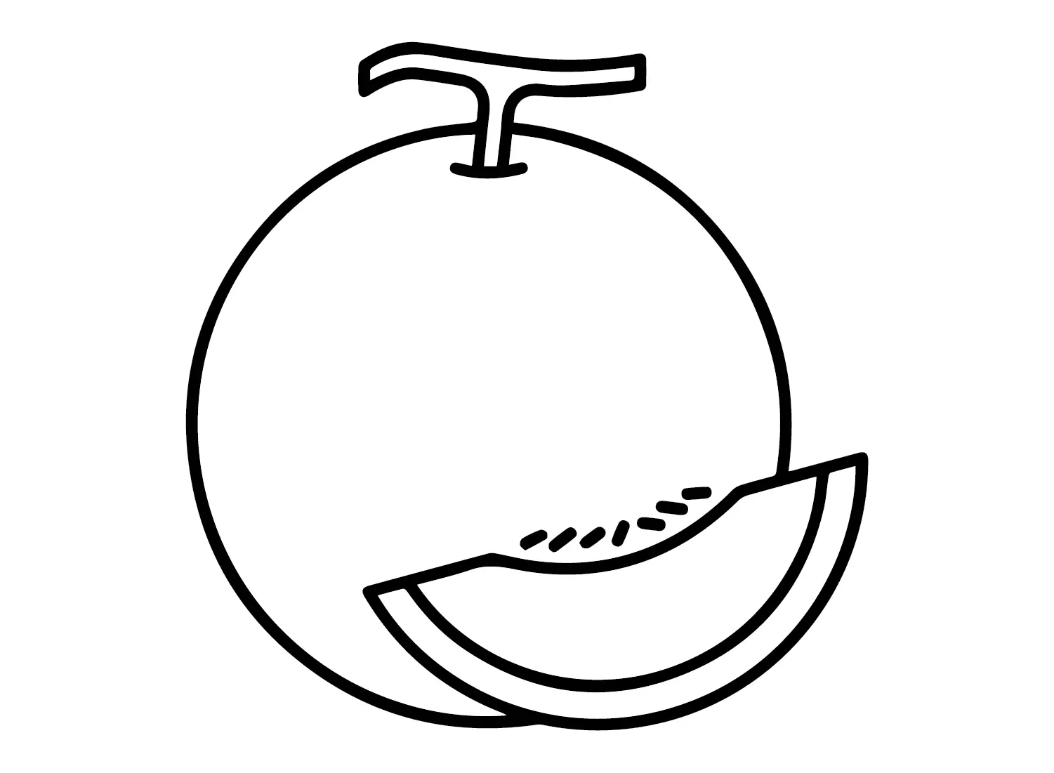 Melonen Ausmalbilder 2
