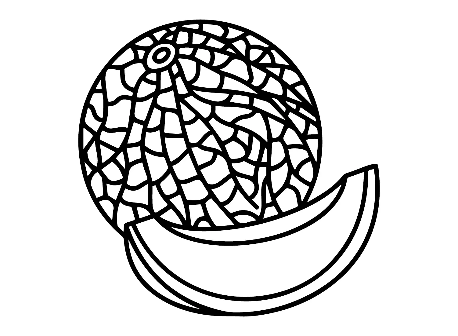 Melonen Ausmalbilder 6