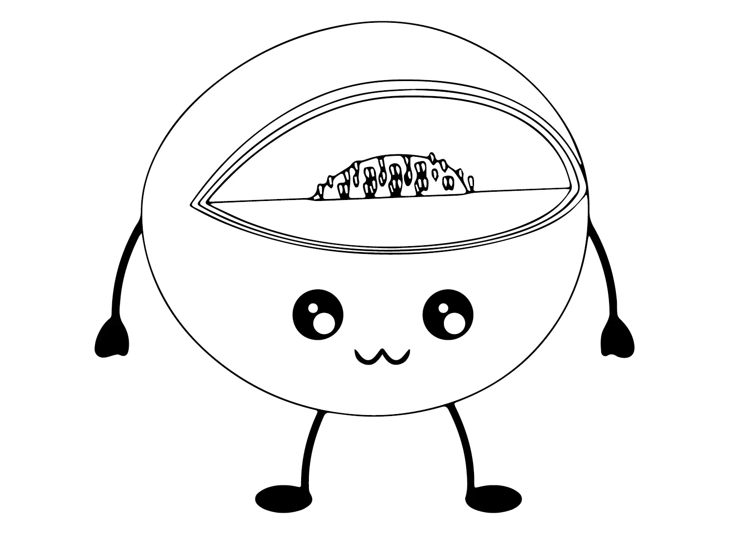 Desenhos de Meloes Para Colorir 7