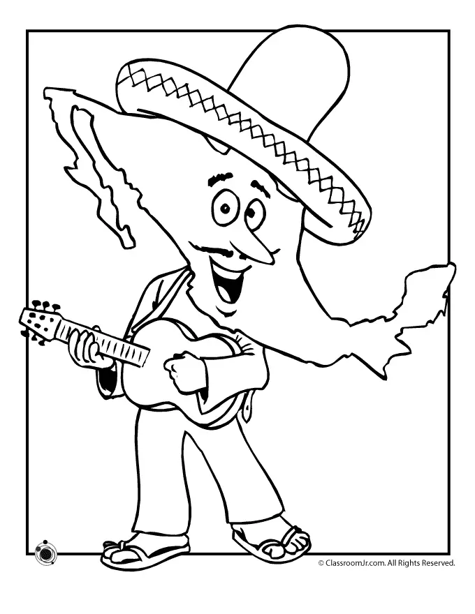 Mexican Independence Day Coloring Pages 3