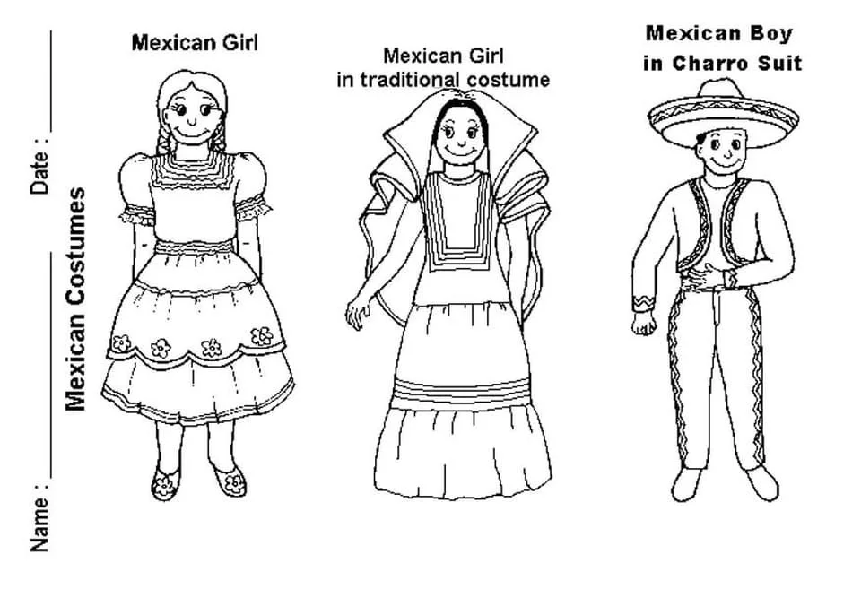 Desenhos de Mexico Para Colorir 13