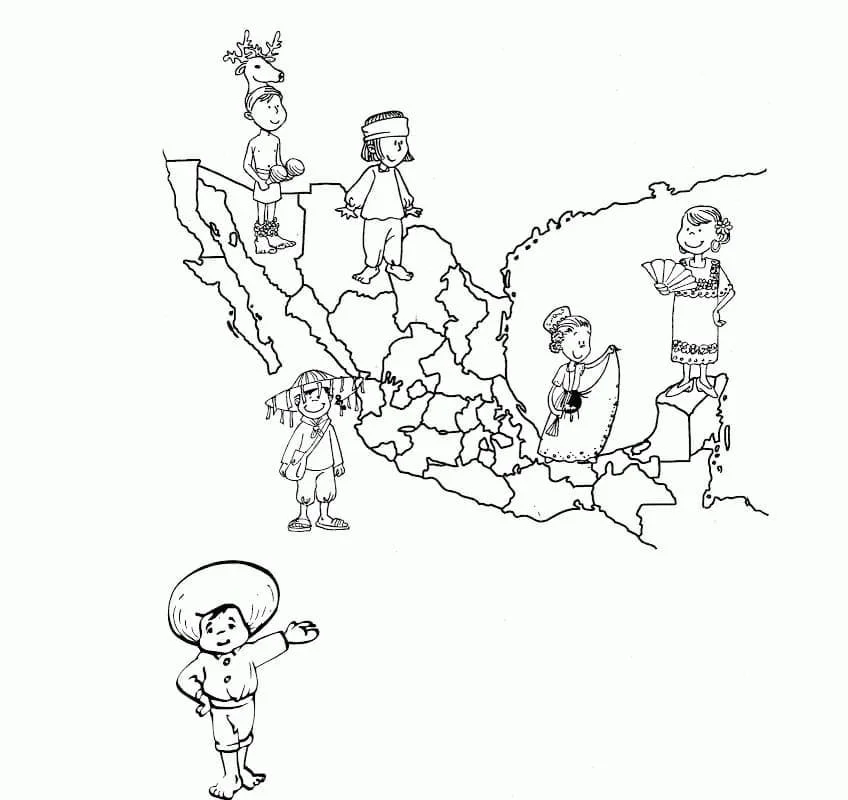 Desenhos de Mexico Para Colorir 20