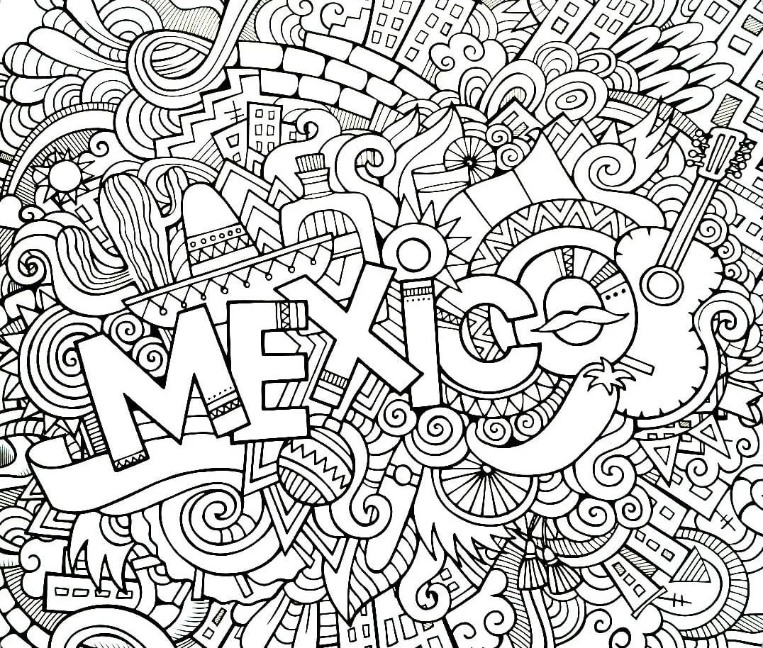 Desenhos de Mexico Para Colorir 21