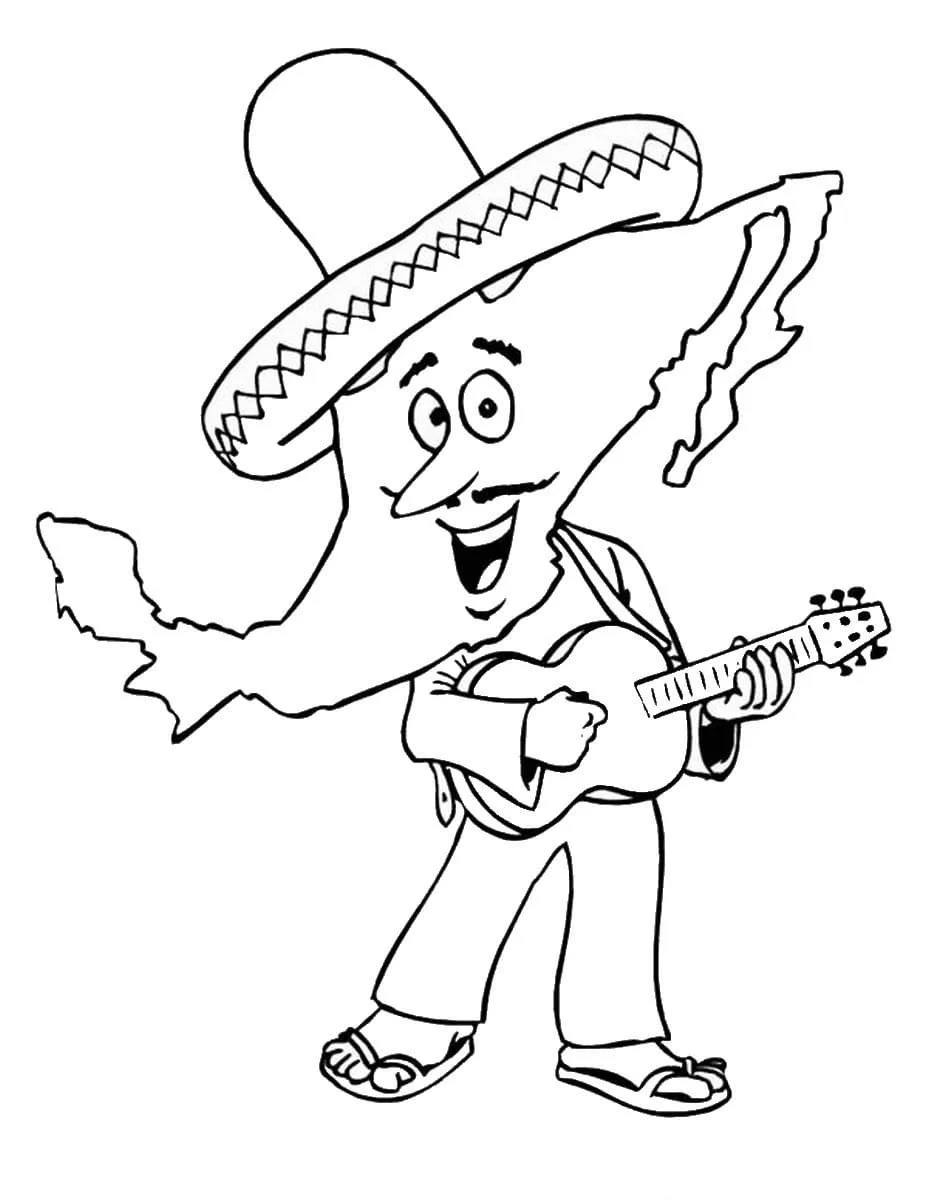 Desenhos de Mexico Para Colorir 22
