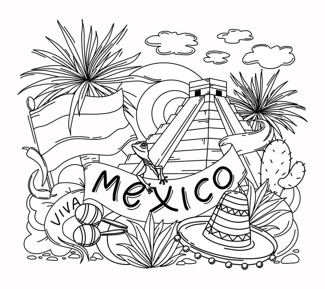 Desenhos de Mexico Para Colorir 28