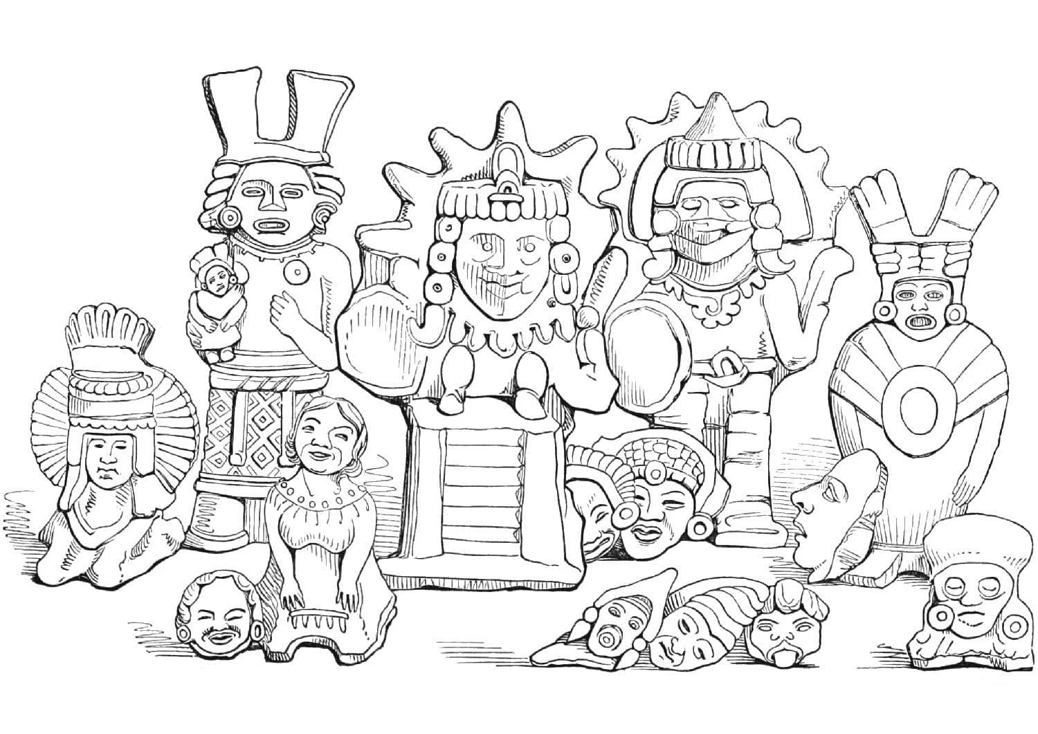 Desenhos de Mexico Para Colorir 29