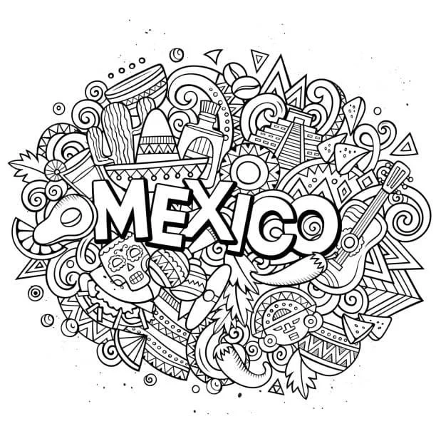 Desenhos de Mexico Para Colorir 6