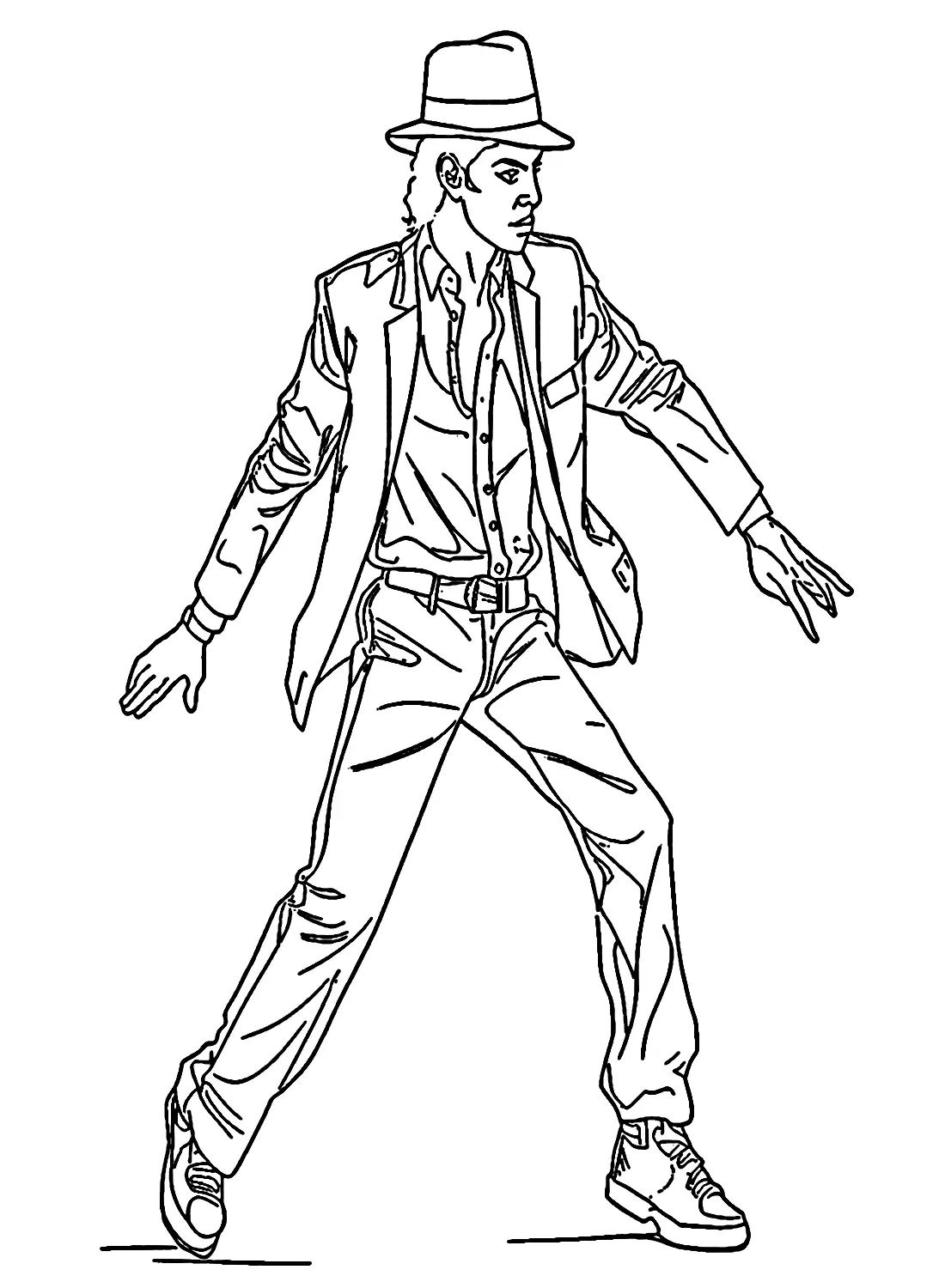 Desenhos de Michael Jackson Para Colorir 6