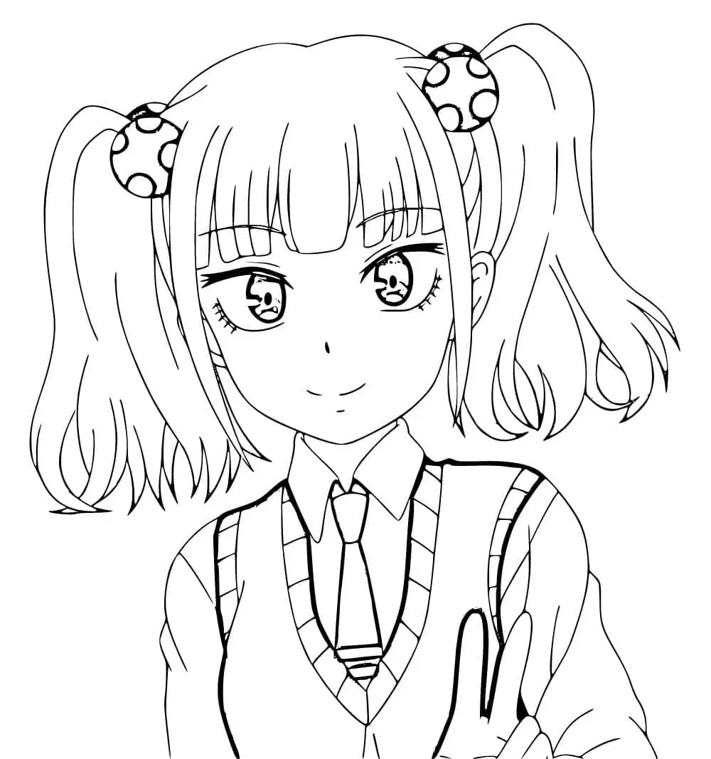 Mieruko chan Coloring Pages 15