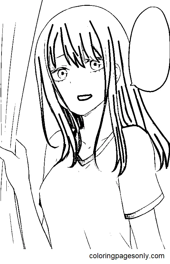 Mieruko chan Coloring Pages 16