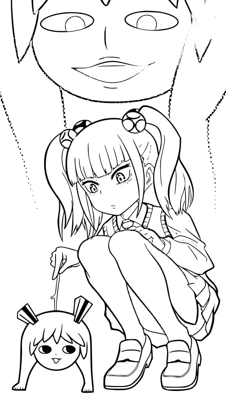 Mieruko chan Coloring Pages 17