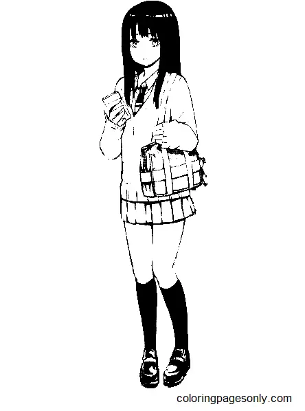 Mieruko chan Coloring Pages 2