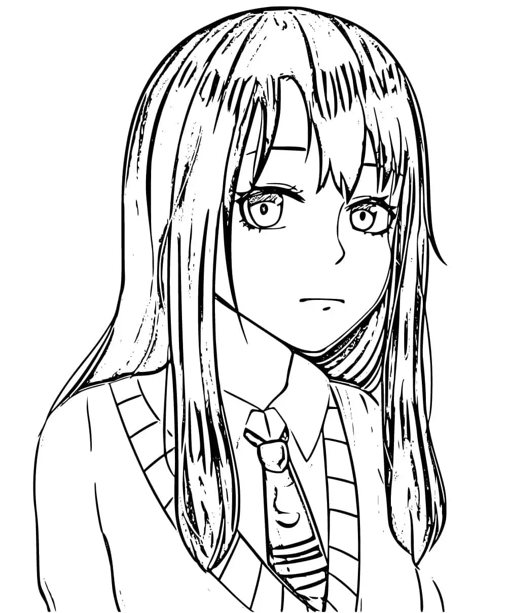 Mieruko chan Coloring Pages 20