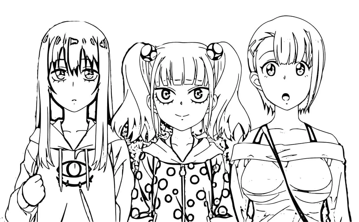 Mieruko chan Coloring Pages 22
