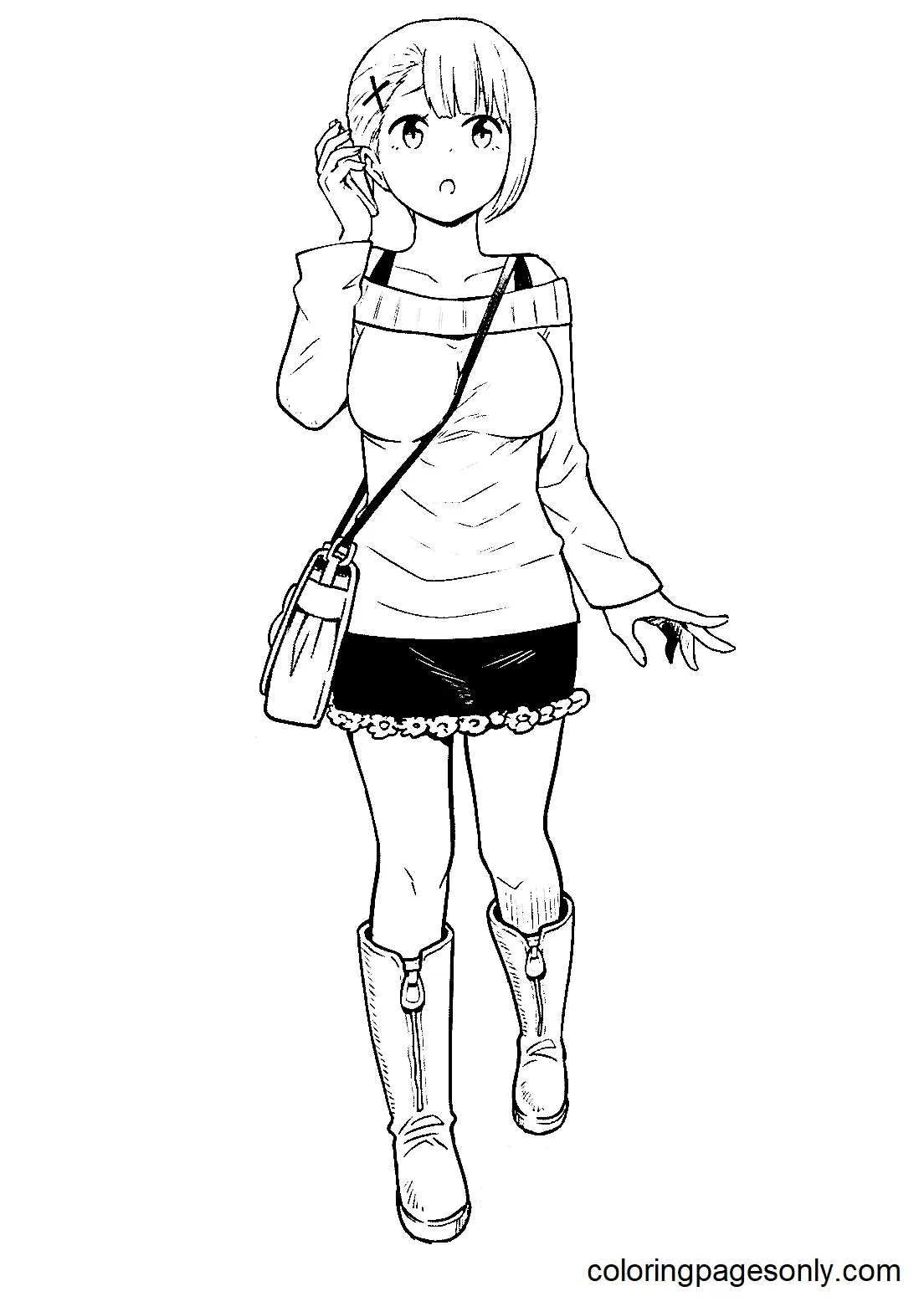 Mieruko chan Coloring Pages 27