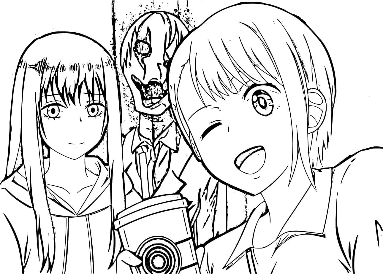 Mieruko chan Coloring Pages 28