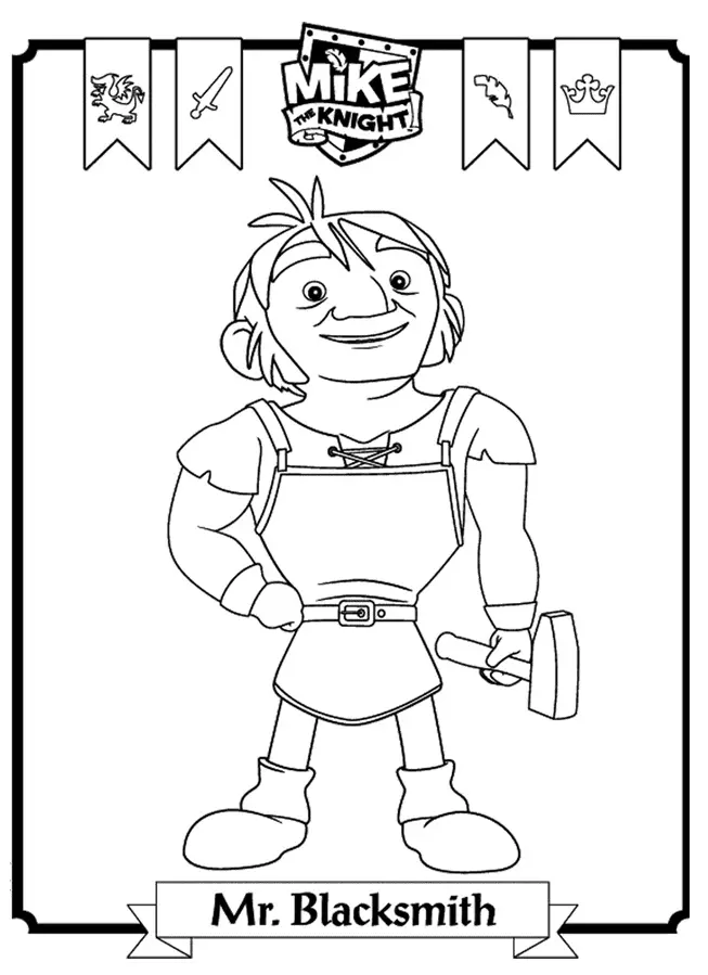 Desenhos de Mike o Cavaleiro Para Colorir 25