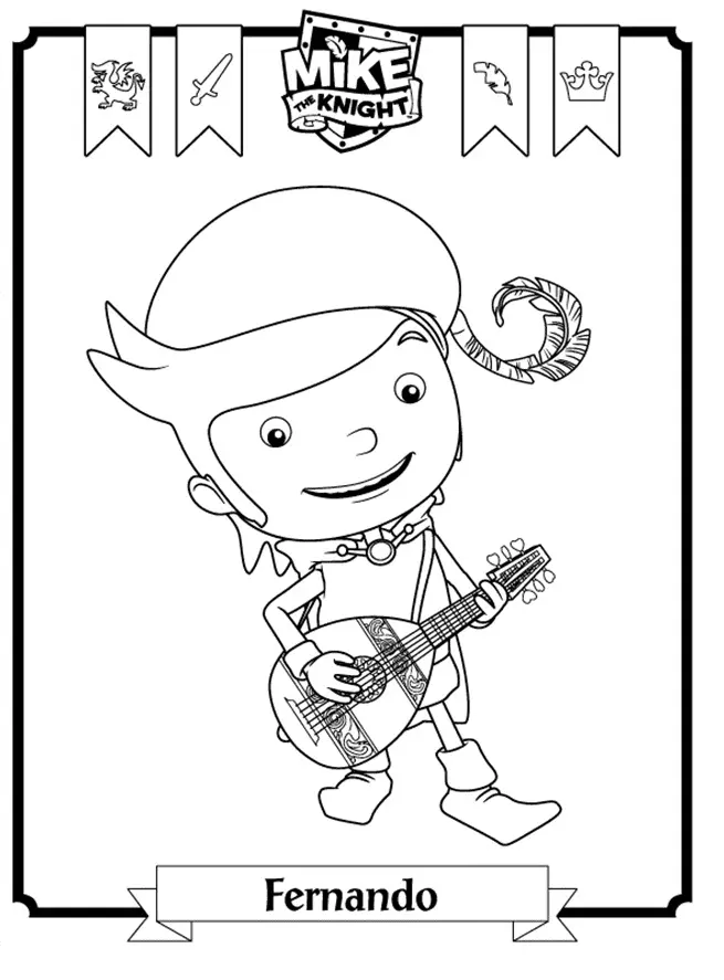 Mike der Ritter Ausmalbilder 3