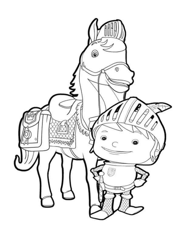 Mike the Knight Coloring Pages 6
